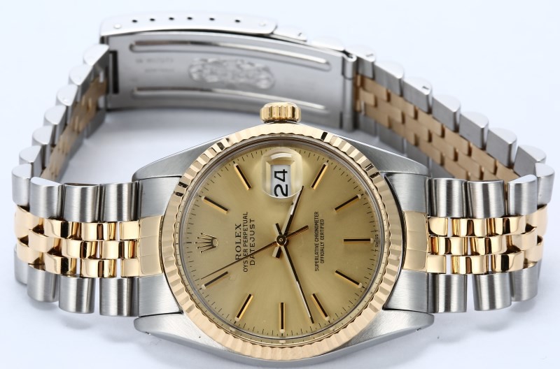 Rolex Datejust 16013 Two Tone Champagne Dial