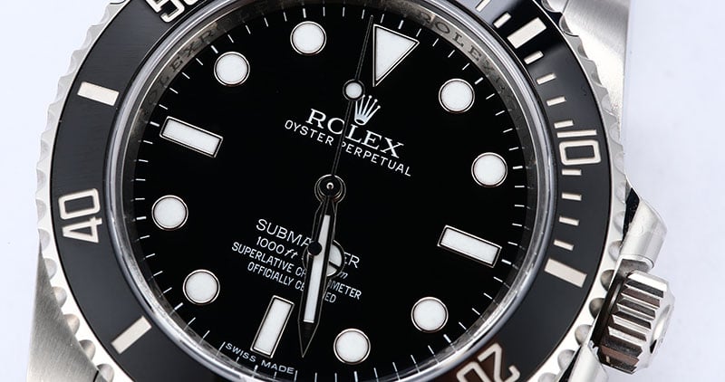 Certified Rolex Submariner No Date 114060 TT