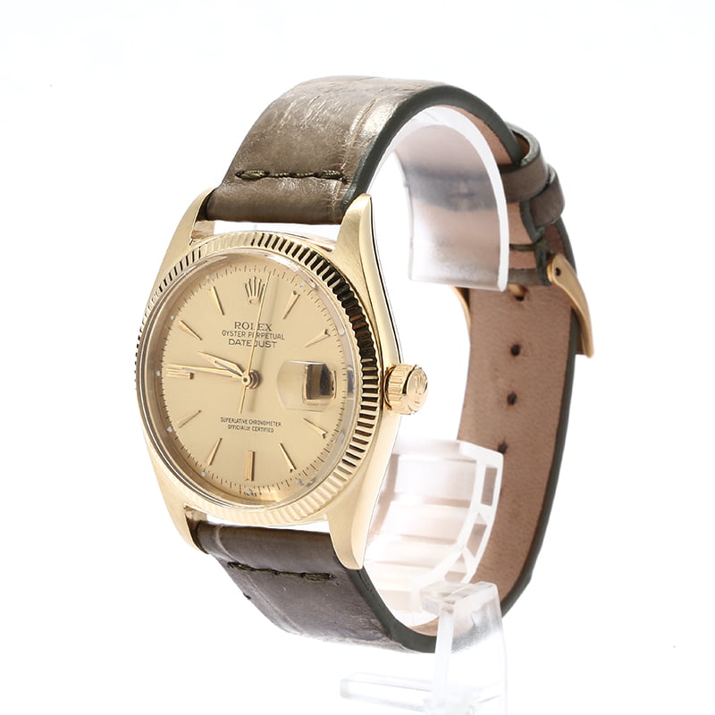 Rolex Datejust 6605 Champagne Index Dial