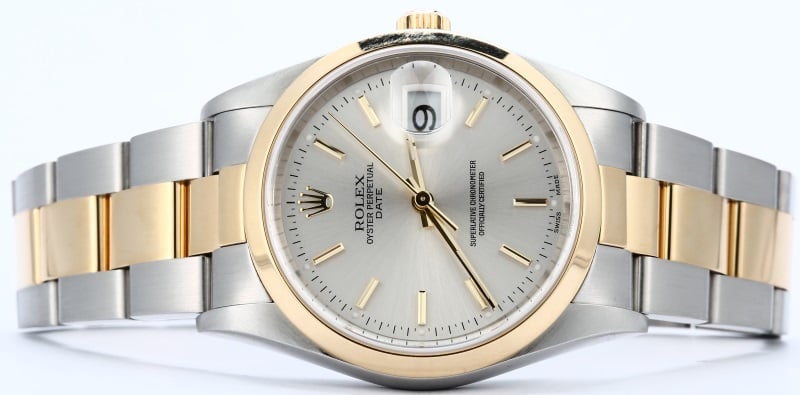 Rolex Date 15203 Silver Dial