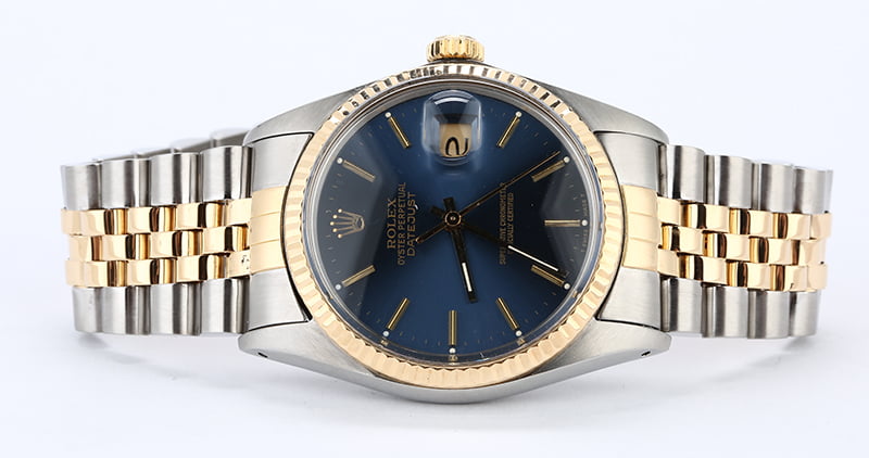 Used Rolex Datejust 16013 Blue Dial