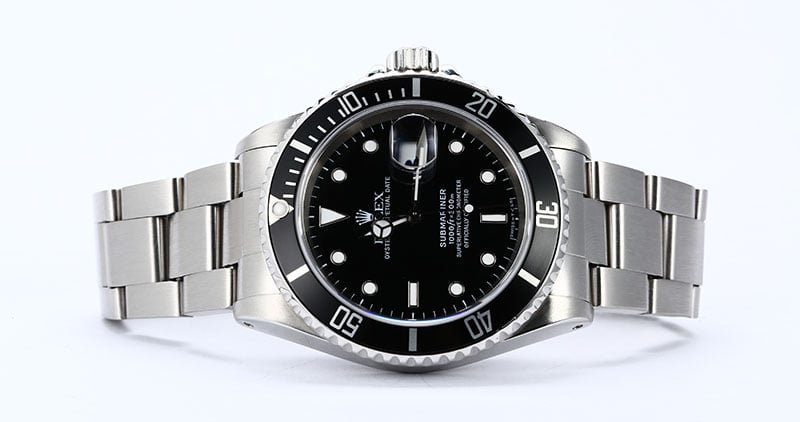 Men's Rolex Submariner 16610 Steel Oyster Band