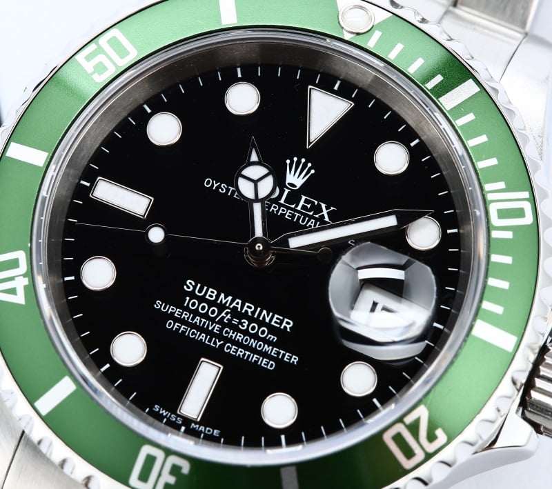 Rolex Submariner Green Anniversary 16610LV