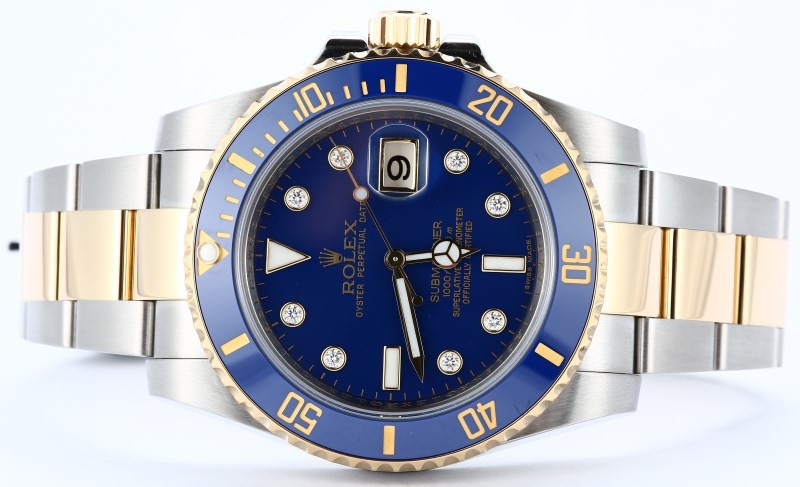 Rolex Submariner 116613 Blue Diamond Dial