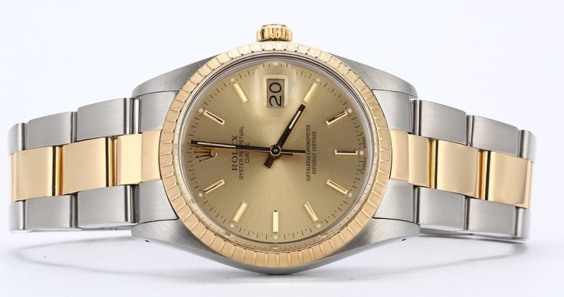 Rolex Date 15053 Two Tone Oyster Bracelet