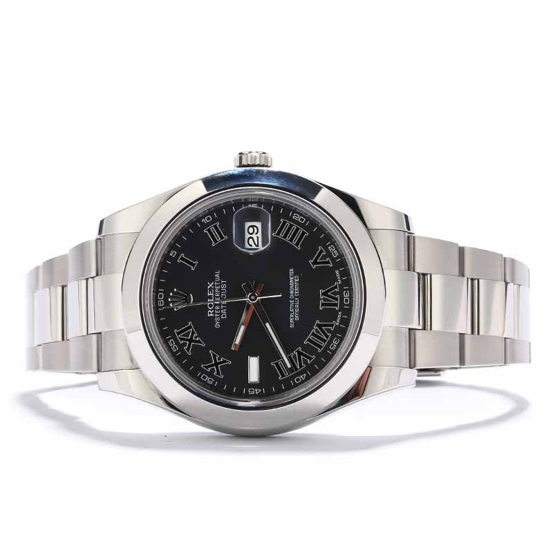 Used Rolex Datejust 116300 Black Roman Dial
