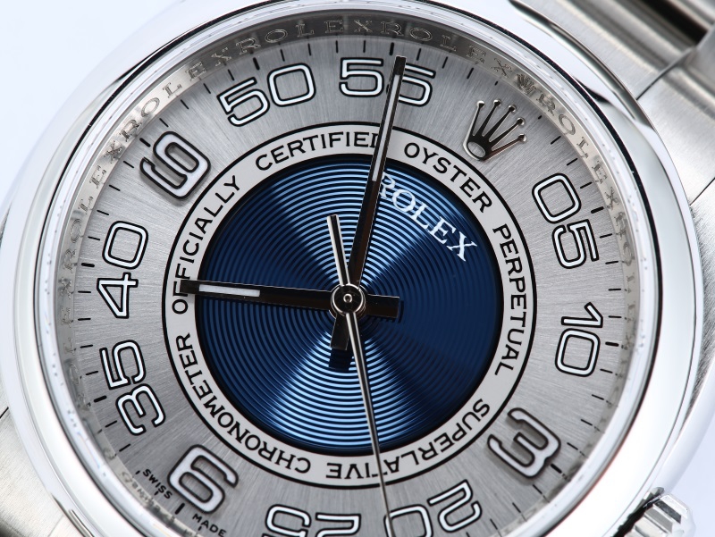 Oyster Perpetual Rolex 116000 Blue Concentric