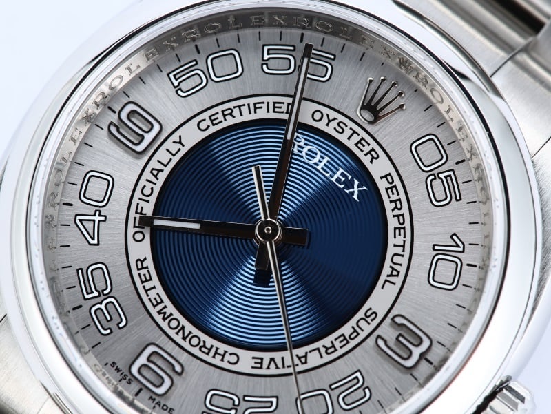 Oyster Perpetual Rolex 116000 Blue Concentric