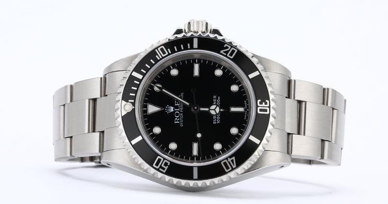 Rolex Submariner 14060 Black Dial with Steel Oyster