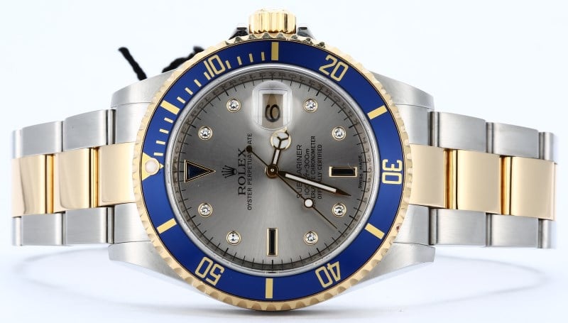 Rolex Submariner Serti 16613 Serial Engraved
