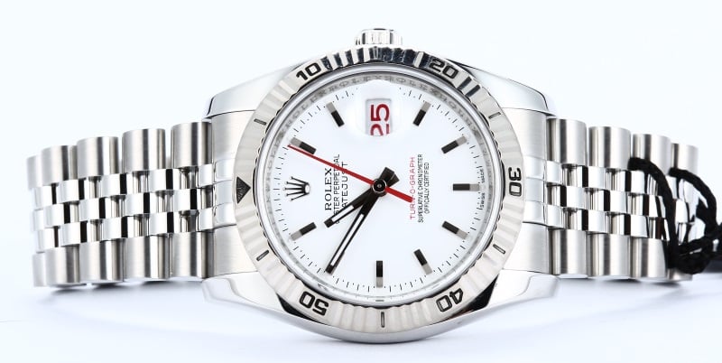 Rolex Datejust Turn-O-Graph 116264 White Dial