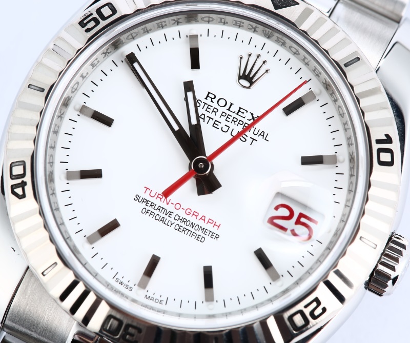 Rolex Datejust Turn-O-Graph 116264 White Dial
