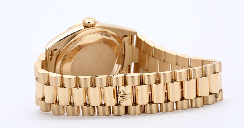 Rolex President 18238 Ivory Pyramid Roman Dial