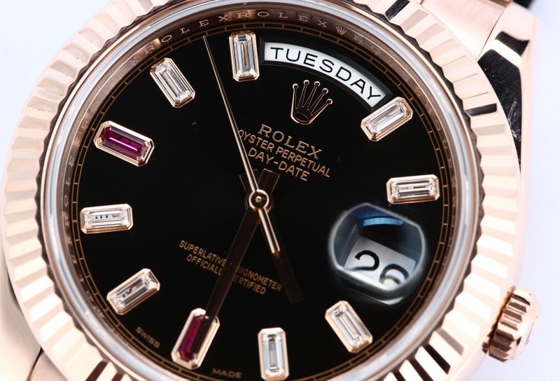 Rolex Day-Date II 218235 Diamond & Ruby Dial