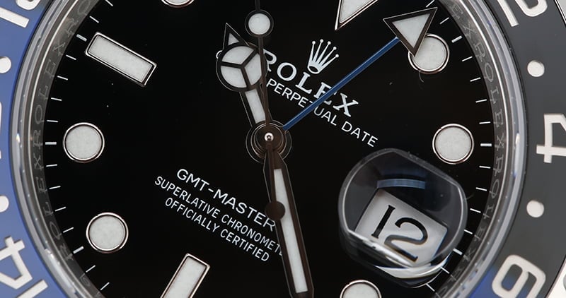 Rolex GMT-Master 'Batman' 116710 with Factory Stickers
