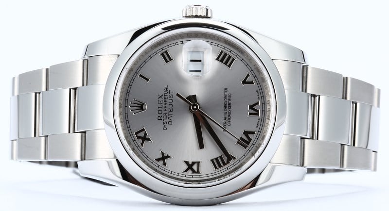 Rolex Datejust 116200 Silver Roman Dial