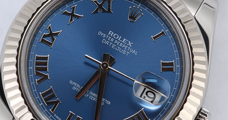 Rolex Datejust 116334 Blue Roman 41MM