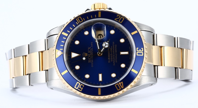 Rolex Submariner Two-Tone Blue Dial 16613