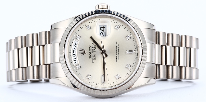 Rolex Diamond President 118239 White Gold