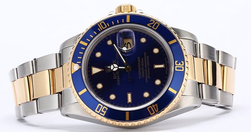 Men's Rolex Submariner 16803 Blue Dial