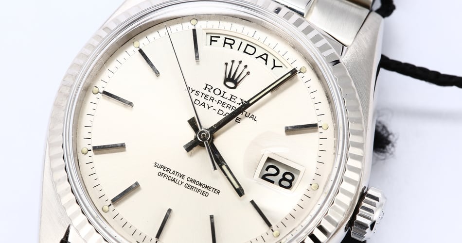 Vintage Rolex Day-Date 1803 White Gold President