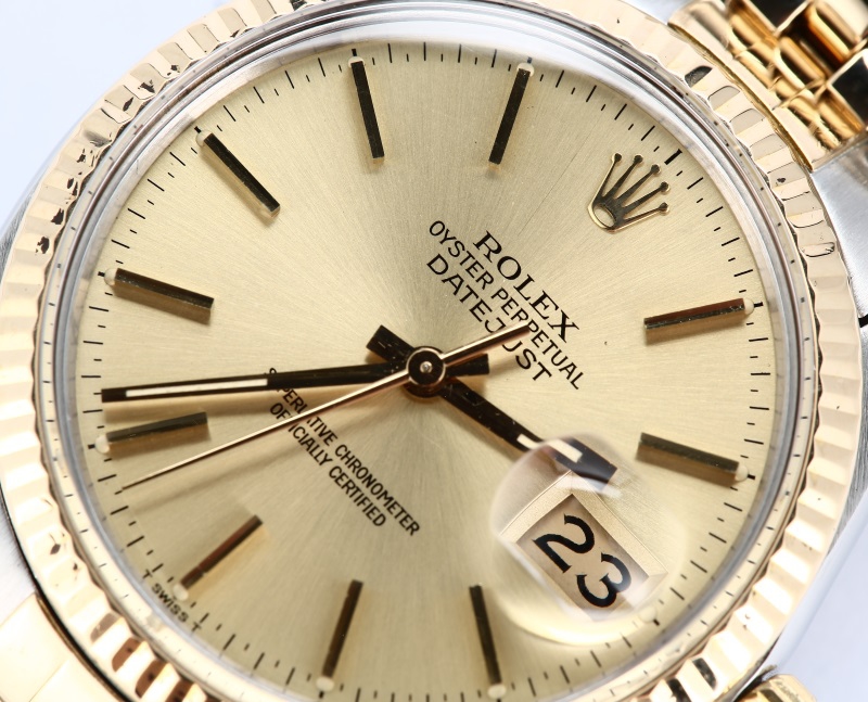 Rolex Two-Tone Datejust Champagne 16013