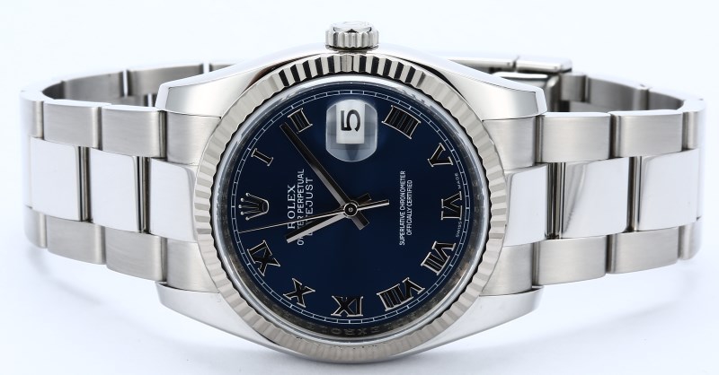 Rolex Datejust 116234 Blue Roman Dial