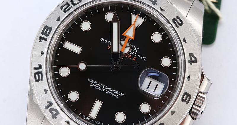 Unworn Rolex Explorer II Ref 216570 Stainless Steel