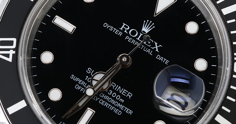 Men's Rolex Submariner 16800 Sapphire Crystal