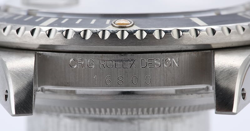 Vintage Rolex Submariner 16800 Faded Bezel Insert