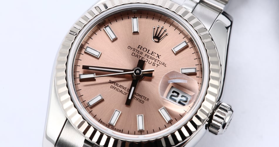 Rolex Lady Datejust 179174 Pink Luminescent Dial