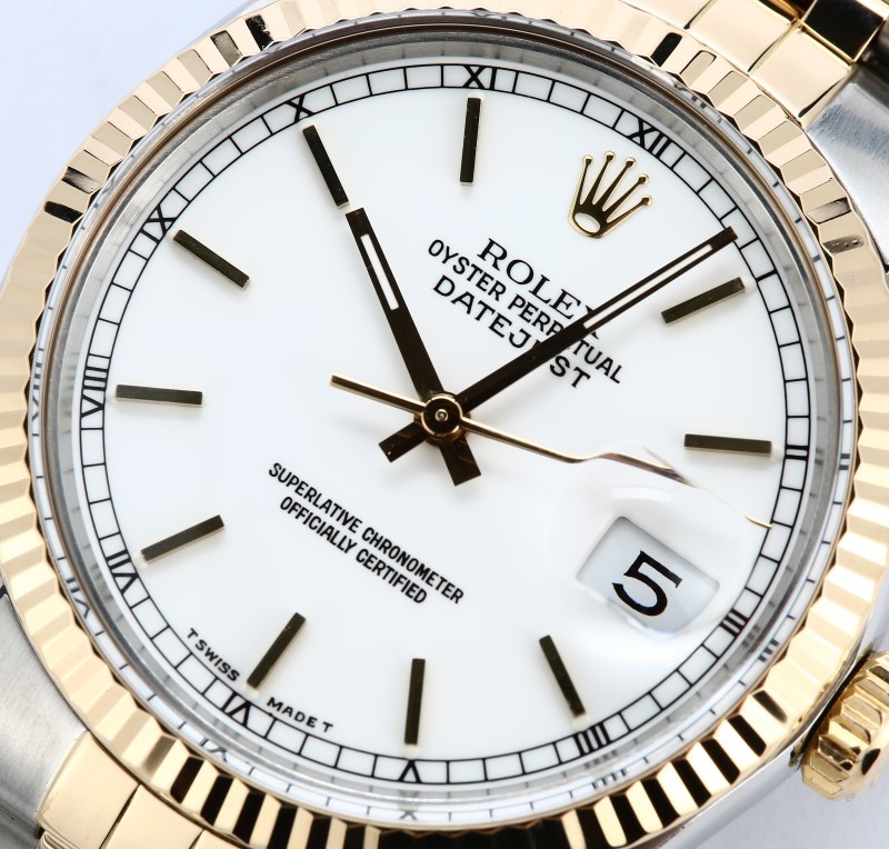 Rolex Datejust 16013 White Certified Pre-Owned