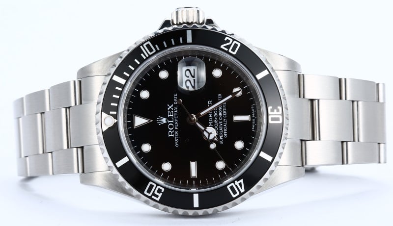 Rolex Oyster Submariner 16610 Serial Engraved