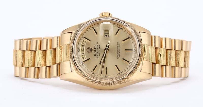 Rolex President 1807 Champagne Pie Pan Dial