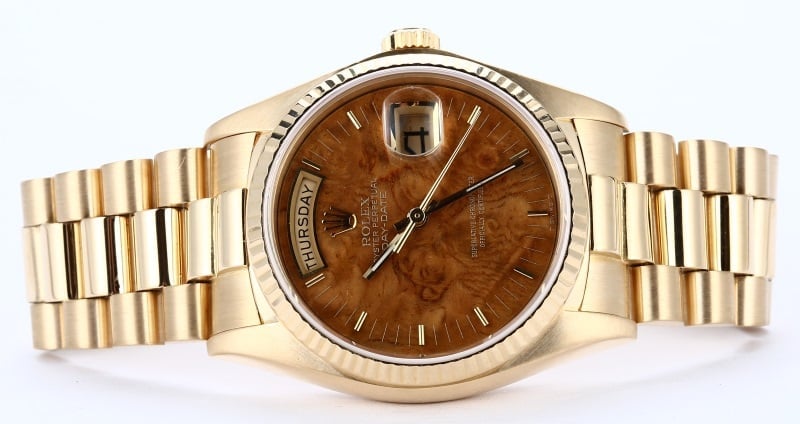 Rolex Day-Date Presidential 18038 Wood Dial