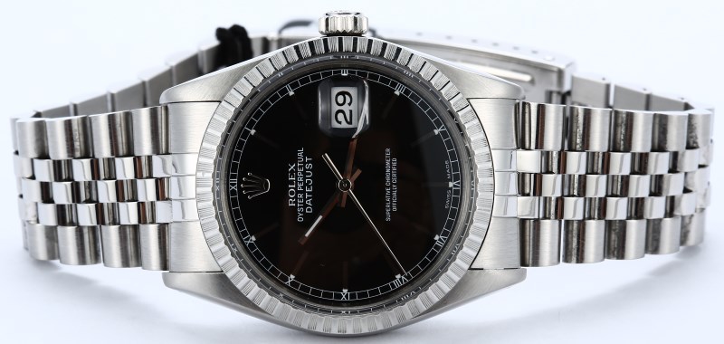 Rolex Datejust 16030 Black Index Dial