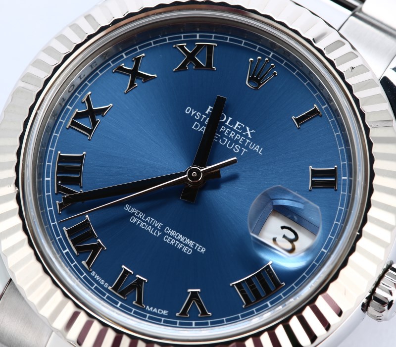 Rolex Datejust II Blue Roman Dial 116334