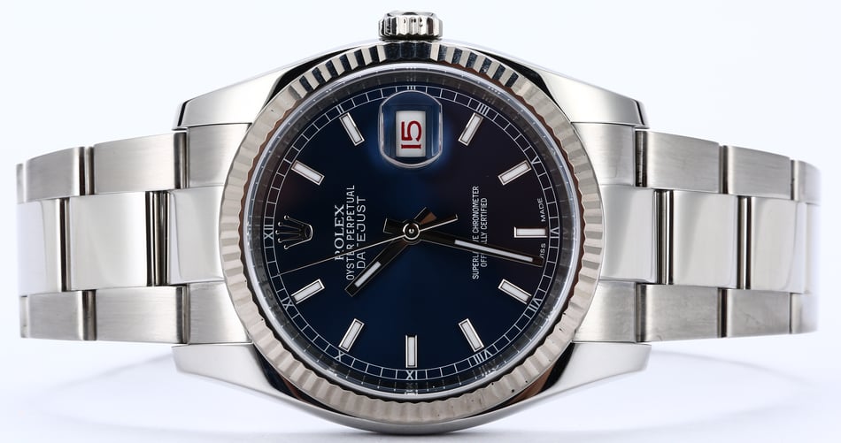 Rolex Datejust 116234 Blue Luminescent Dial