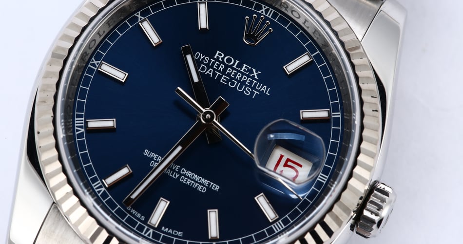 Rolex Datejust 116234 Blue Luminescent Dial