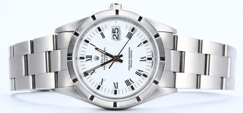 Rolex Stainless Date 15210 White Dial