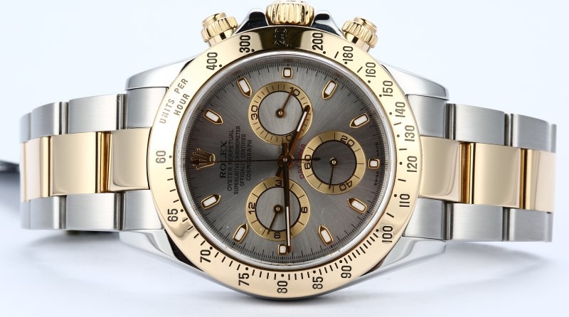 Rolex Daytona Two-Tone 116523 Grey Dial