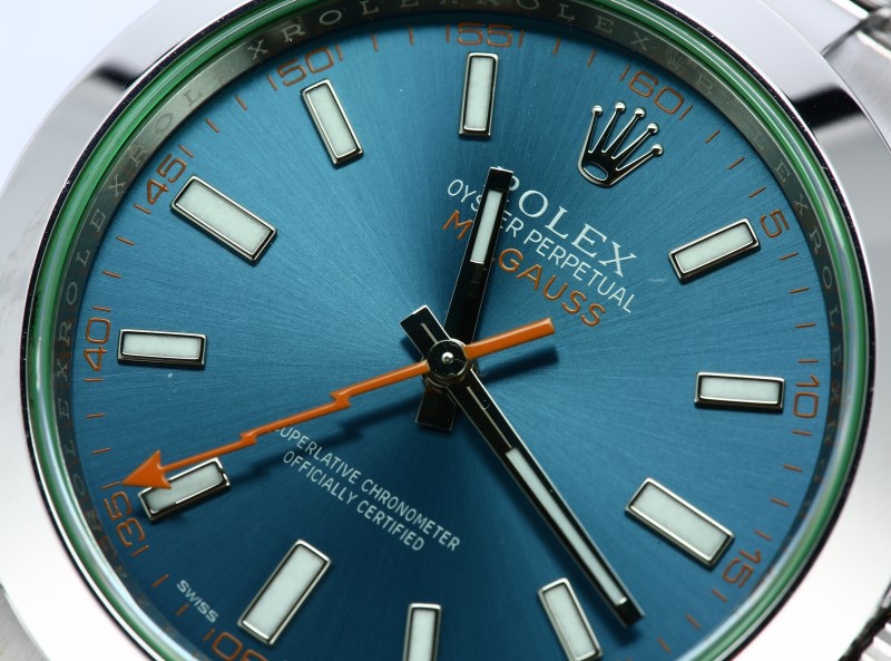 Rolex Milgauss 116400B Blue Dial