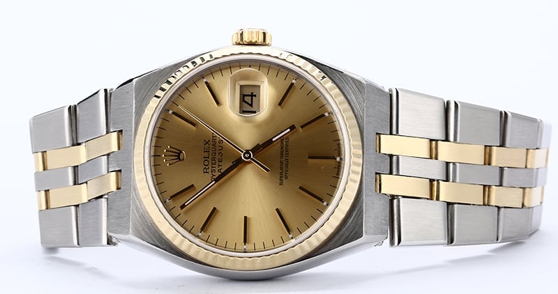 Rolex OysterQuartz Datejust 17013 Two Tone Integral Band