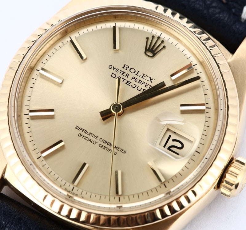 Rolex Datejust Mens 2Tone Gold Stainless Steel Watch with Silver Dial 1601 (Sku B2092262BCMT)