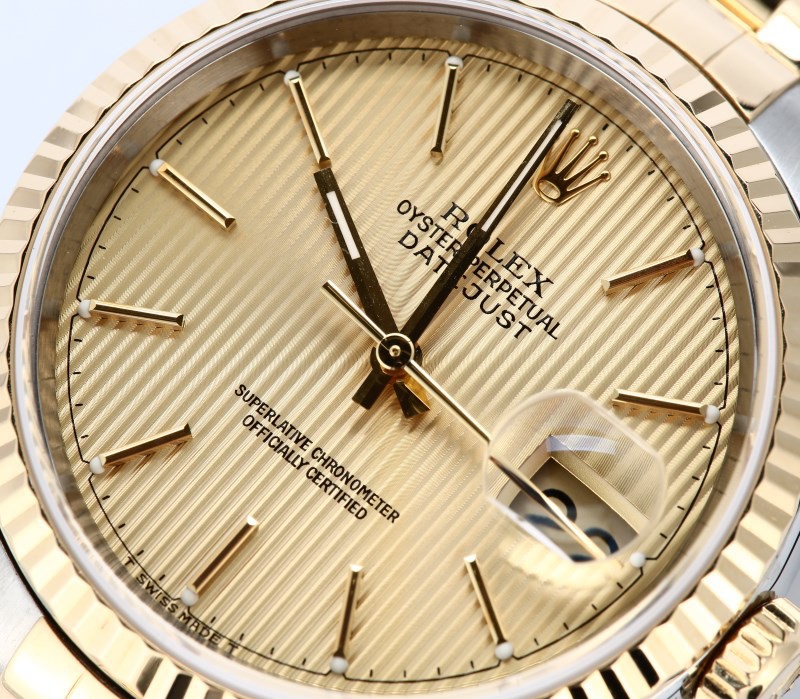 Rolex Datejust 16233 Champagne Tapestry