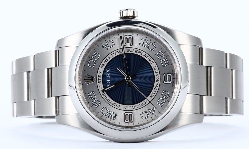 Rolex Oyster Perpetual 116000 Concentric Blue Dial