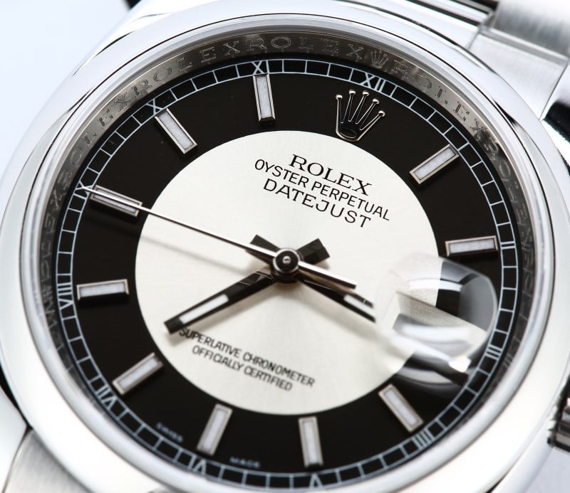 Rolex Datejust 116200 Silver and Black Dial