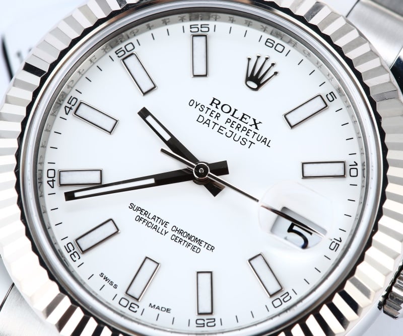 Rolex Datejust II 41MM 116334 White Dial