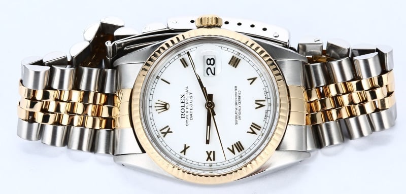 Rolex Two-Tone Datejust 16013 White