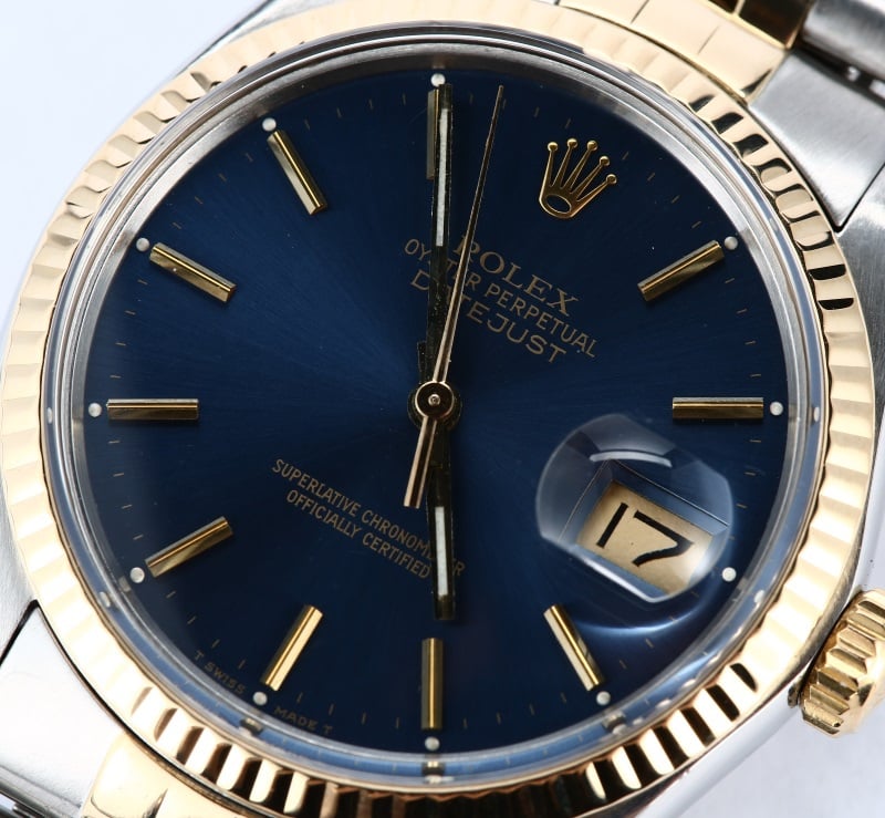 Datejust Rolex Blue Index 16013